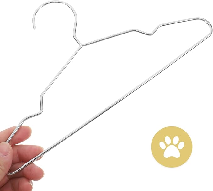 Hemobllo 10pcs Pet Hangers Steel Clothing Organizer for Dogs and Cats Miniature Design for Space-Saving Storage Stylish Finish for Pet Apparel