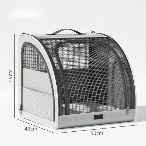 Collapsible Dog Crate Compatible with Subaru Crosstrek 2018-2023 | Pet Crate with Mesh Windows Portable Dog Car Seat Outdoor Dog Kennel, Car Pet Carrier, Car Travel Accessories