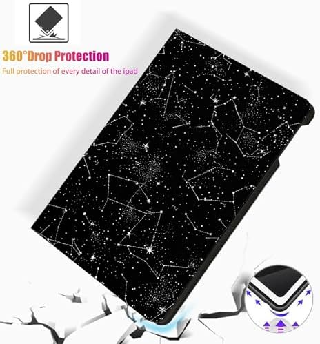 for Microsoft Surface Go 4/3/2/1-10.5" 2021 Tablet Case,Auto Wake/Sleep,Adjustable Stand Protective Cover - Star Constellation