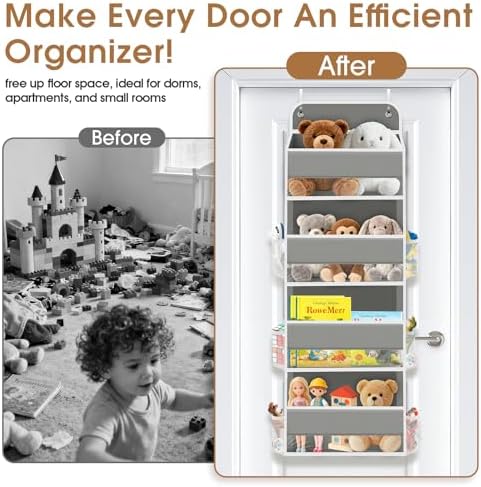 Over The Door Organizer Storage behind Door Hanging Organizer for Nursery