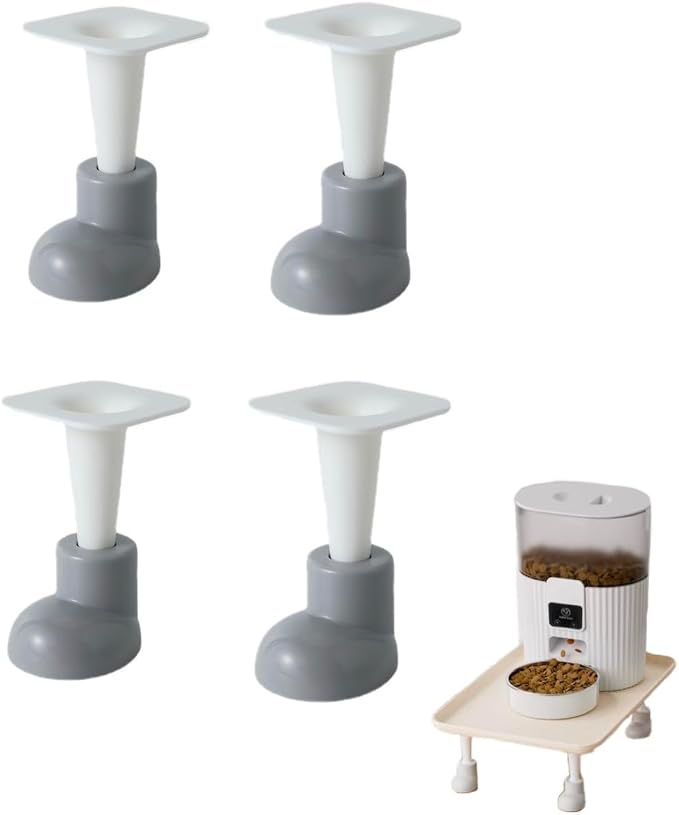 Pet Food Stand for Cats and Dogs Neck Health, Elevated Cat Feeding Station for 99% Automatic Pet Feeder & Water Dispenser
