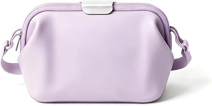 Multi-Use Leakproof Silicone Bag, Waterproof Pouch for Swimsuits, Lunch, Home Caddy, BPA Free, Non-Toxic, Travel Essential(Purple)
