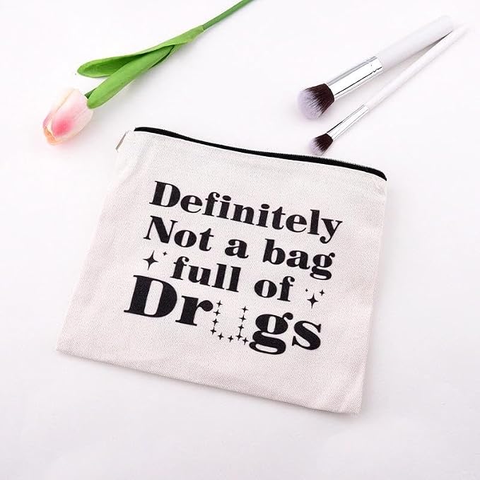 Drug Pouch Bag for Travel Small Medicine Pill Storage Bag Funny Emergency Pouch Medical Assistant Survival Bags Medication Bags for Camp Pharmacist Nurse Doctor Gifts Ideas for Women Men Med Pouches