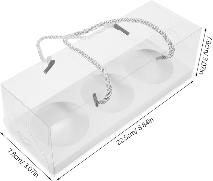 CIYODO Pet Storage Boxes Simple Elegant Design with String White 5pcs Portable Better Protection Effect, Bulk Packing Boxes for Wedding and Birthday