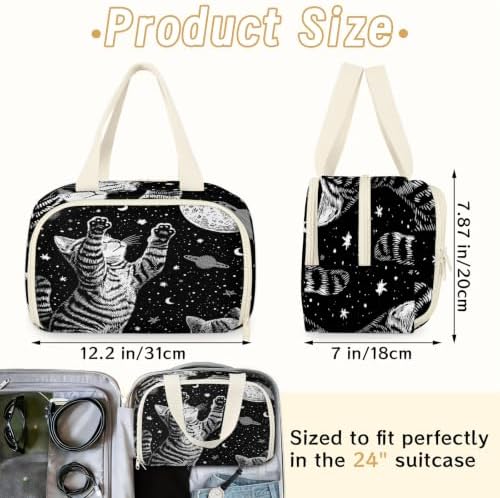 Funny Cat Travel Toiletry Bag for Women