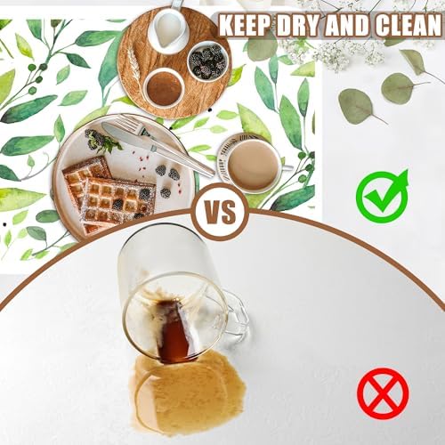 Dish Drying Mat Watercolor Green Leaves Coffee Bar Mat for Countertop Absorbent Hide Stain Rubber Backed Dish Drainer Rack Pad Espresso Machine Cafe Table Decor 15.7 x 23.6 Inch
