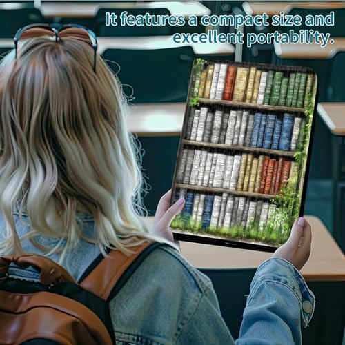 Case for Samsung Galaxy Tab A 8.4" 2020 SM-T307, 360 Degree Rotating Stand with Multi-Angle Vertical & Horizontal Viewing Shockproof Protective Shell for Women Men, Green Books