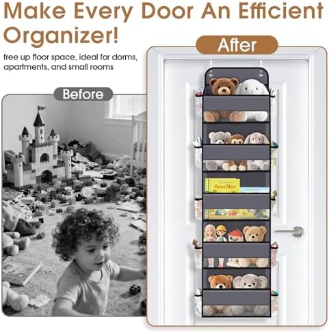 Over The Door Organizer Storage behind Door Hanging Organizer for Nursery