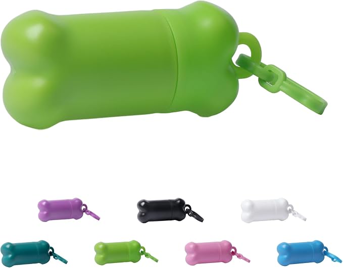 Portable Dog Training Treat Pouch Airtight, (Light Green) | Functional Treat Holder Small Dog Treat Bag for Training and Walks, Bone-Shaped Treat Container