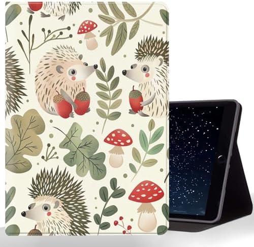 Tablet Case for iPad Air 11 Inch M3/M2 (2025/2024),iPad Air 5th/4th Gen (2022/2020),Shockproof Protective Cover with Stand,Auto Wake/Sleep,Hedgehog Acorn
