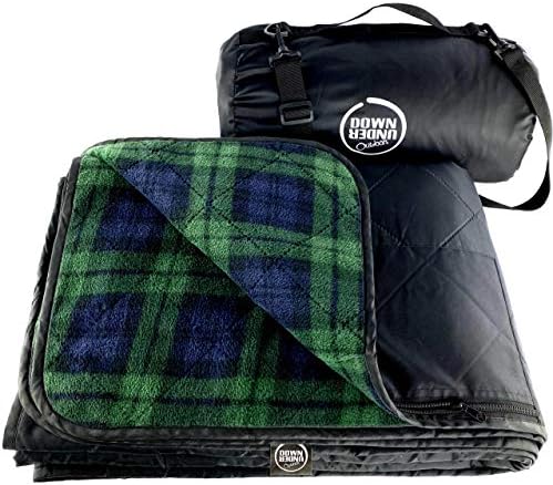 DOWN UNDER OUTDOORS Waterproof 350 GSM Fleece or Sherpa Stadium Blanket