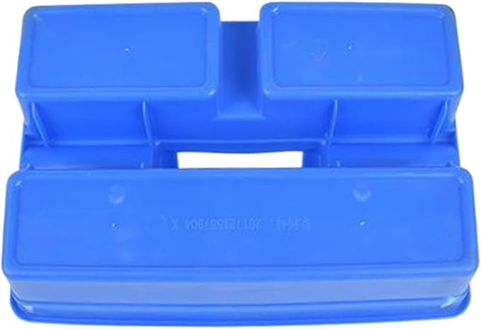 Plastic Storage Tool Tray Tote for Versatile Multiuse Tool Caddy with Attached Portable Handle Organize Carry Tools Farm Veterinary Tool Box Veterinary Medicine box (Plastic Handle Blue Tray)