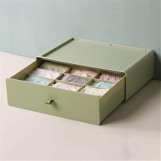 12 Grids Underwear Drawer Organizers Dividers Closet Dresser Storage Organizer Box for Bras Scarves Ties Socks Boxes (Color : D, Size : 22.5 * 10 * 32.5cm) (C 22.5 * 10 * 32.5cm)
