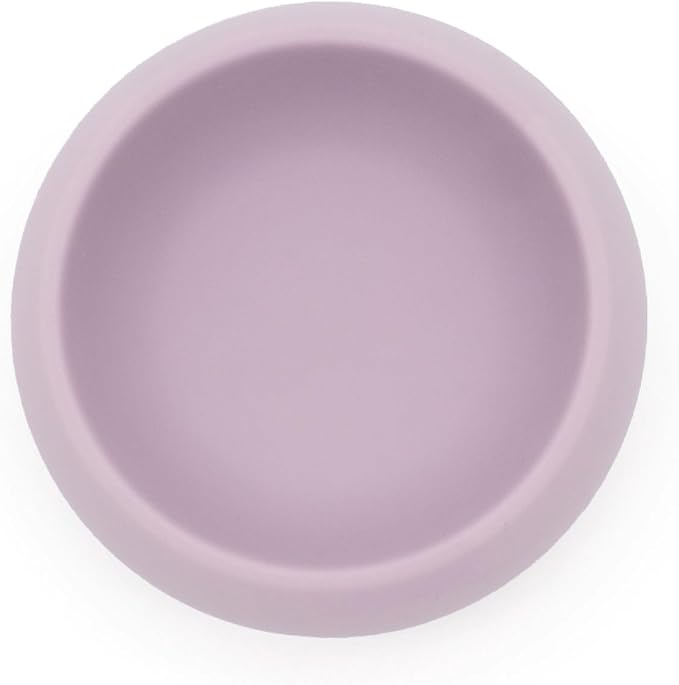 Houndstone Silicone Dog Bowl, BPA Free, 1 Cup Capacity, Non-Slip Base, Dishwasher Safe, Mauve, 5.5W x 2.25H inches