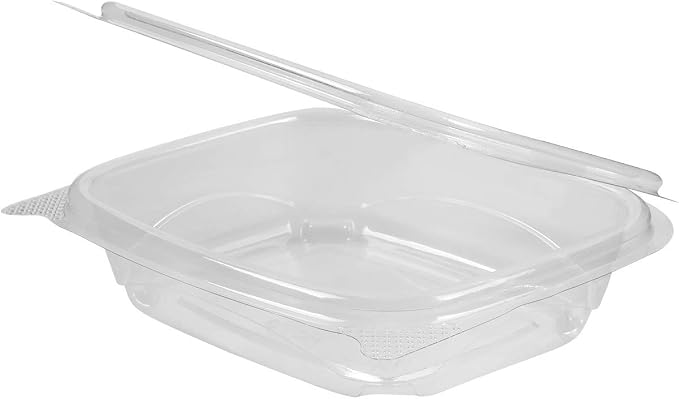 Karat [8oz -200 ct Small Clamshell Containers with Lids, For Berries, Fruits, Nuts, and Home Meal Prep - Clear Plastic Food Containers, Take Out Containers