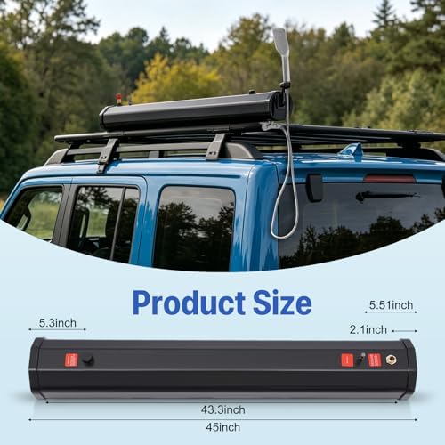 4.76 Gallon Pressurized Water Tank,Portable Car Camping Shower Water Storage Roof Rack Mounted Solar Shower or Overland Off-Road Vehicles, Pick-up Truck,Outdoor Activities Water Supply, RV, Camping