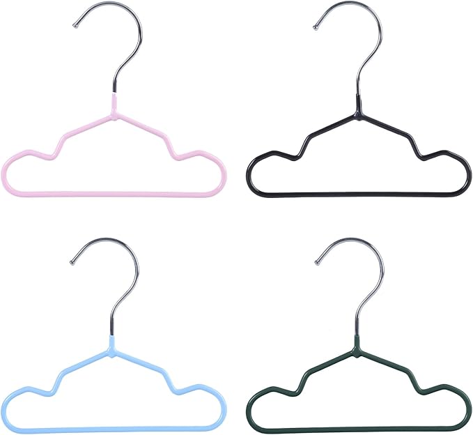 10 Pack Pet Clothing Hanger PVC Coating 15/20/25CM Display Hangers Rack Pet Supplies Garment Storage Rack