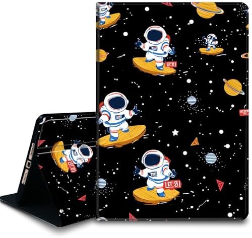 Bxgolkgd Tablet Case for Samsung Galaxy Tab A9 8.7 Inch 2023(SM-X110/X115/X117),Shockproof Stand Cover with Heat Dissipation,Auto Wake/Sleep Function,Astronaut Skateboard Space Planet