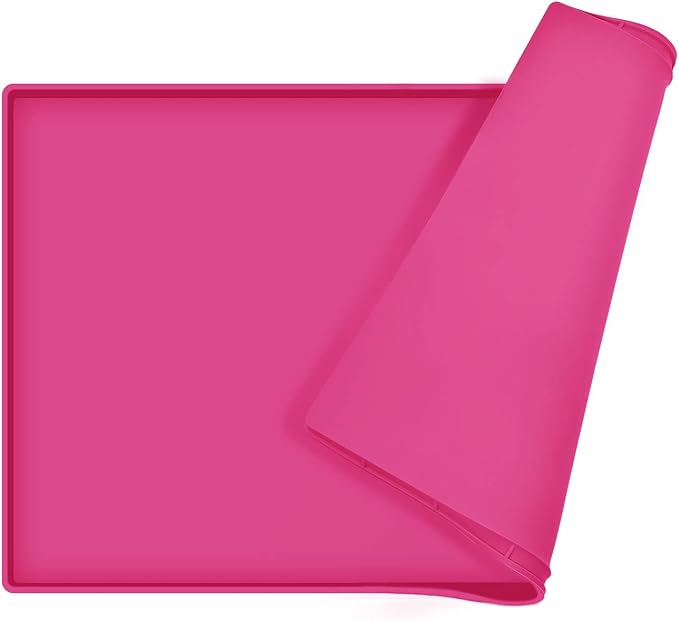 Silicone Dog Food Mat Waterproof Pet Feeding Tray for Large Dogs