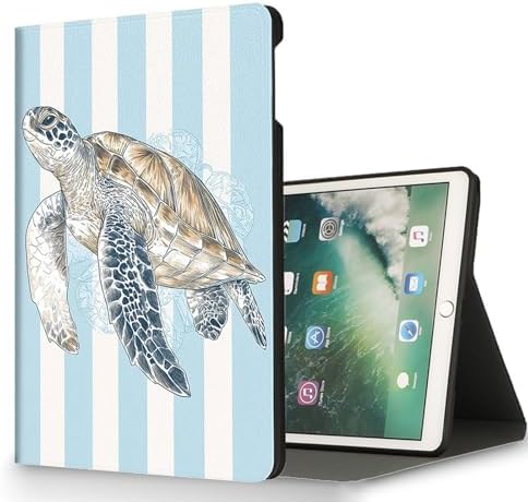 for Microsoft Surface Go 4/3/2/1-10.5" 2021 Tablet Case,Auto Wake/Sleep,Adjustable Stand Protective Cover - Sea Turtle