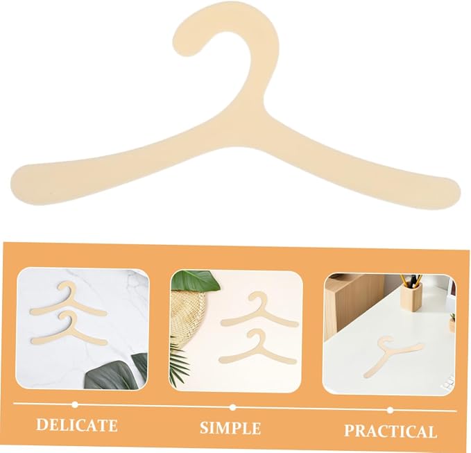 VICASKY 20pcs Plastic Dog Clothes Hanger Rack for Small Pets Multi-Functional Pet Garment Organizer Easy Storage for Dog Apparel and Accessories Stylish Design for Home Decor
