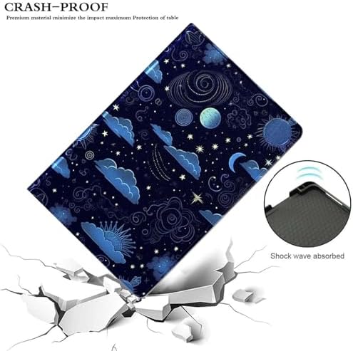 for Samsung Galaxy Tab A7 10.4" 2020 Tablet Case,Premium Leather Folio Stand Auto Wake/Sleep,Multiple Viewing Stand,Night Sky Nebula