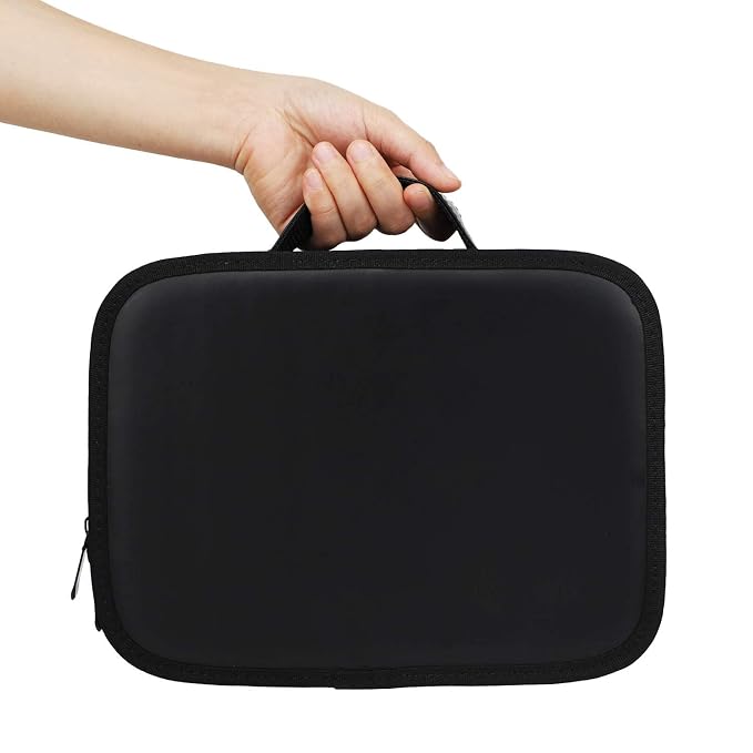 Segbeauty Barber Tool Bag, PU Leather Travel Makeup Toiletry Carrying Case, Hair Styling Cutting Grooming Kit Storage Organizer for Clippers Shears Combs Cosmetics Salon Beauty Supplies