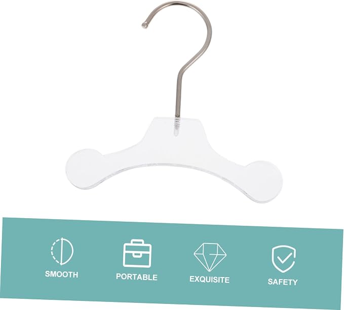 POPETPOP Household Dog Hanger Non-Skid Pet Clothes Hanger Convenient Design Hook Dog Apparel Organizer for Outdoor Use