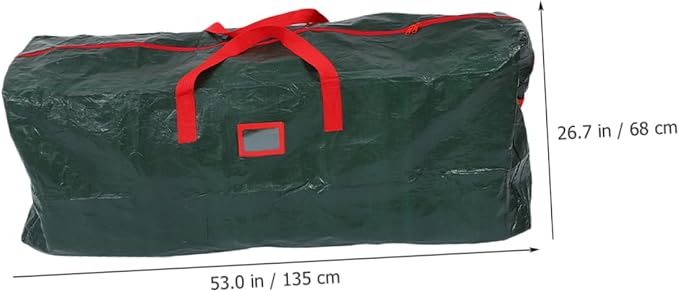 Large Xmas Tree Storage Bag Handles Organizer for Christmas Trees Wreaths Holiday Decorations Sturdy Pet Non-woven for Seasonal Storage