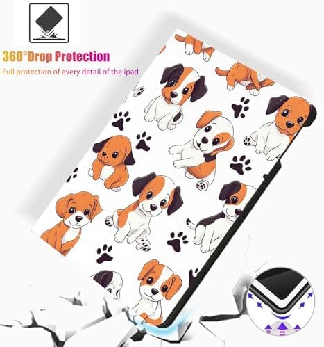for Microsoft Surface Pro 7 Plus,Surface Pro 7/6/5/4 12.3" Tablet Case,Auto Wake/Sleep,Adjustable Stand Protective Cover - Cute Cartoon Dog