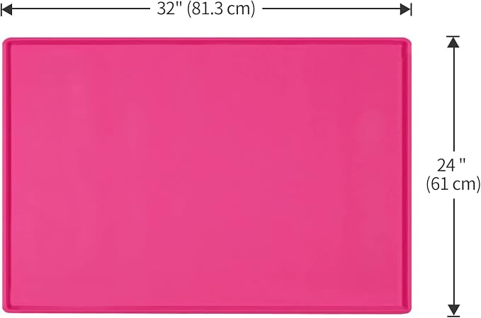Silicone Dog Food Mat Waterproof Pet Feeding Tray for Large Dogs