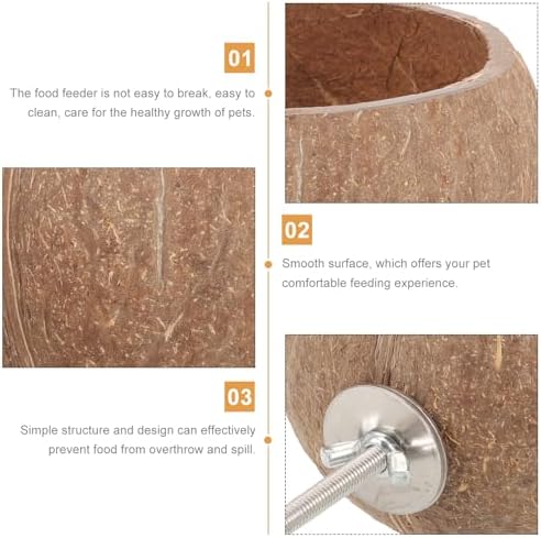 Mobestech Carrot Shaped Small Animal Water Bowl with Food Storage Organizer, Household Hamster and Guinea Pig Feeding Bowl for Cages, Pet Supplies for Rabbits and Rodents