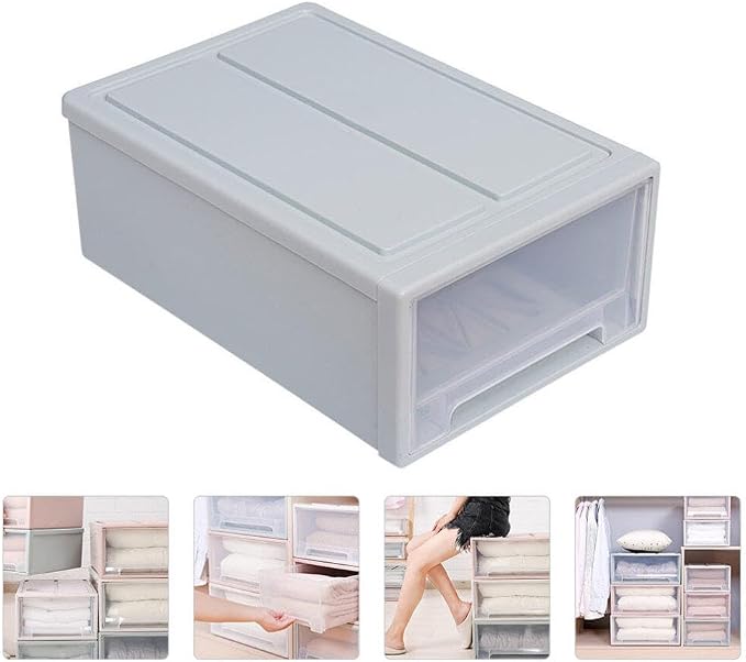 Zerodeko 1pc Thicken Storage Organizer for Home Drawer Container for Clothing and Shoes Compact Design for Bedroom Living Room