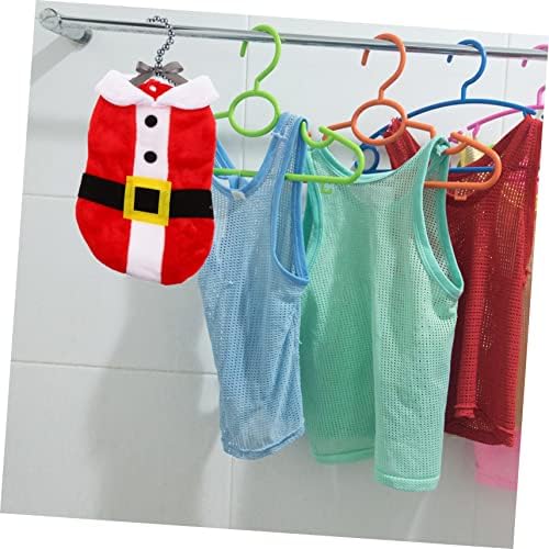 Happyyami 20CM Pearl PET Clothes Hanger Bow 5-Pack Stylish Dog Apparel Hangers Non-Slip Design for PET Clothing Organization