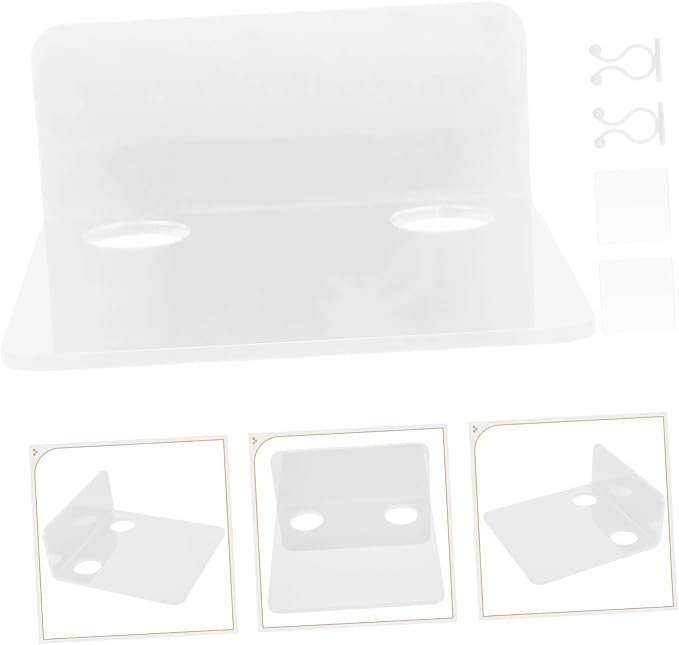 3pcs Monitor Wall Mount Shelf Security Camera Bracket for Easy Installation Nursery Space-Saving Router Holder for IP Cameras and Webcams