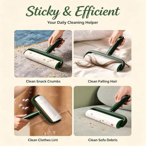 6.3" Washable Silicone Lint Roller with Dust Cover