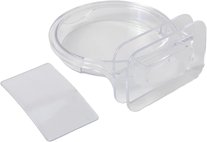 Wall Mount Bracket for Security Camera and Router, Punch-Free Plastic Shelf, White Floating Holder for Baby Monitor, Home Office Organization(Transparent)