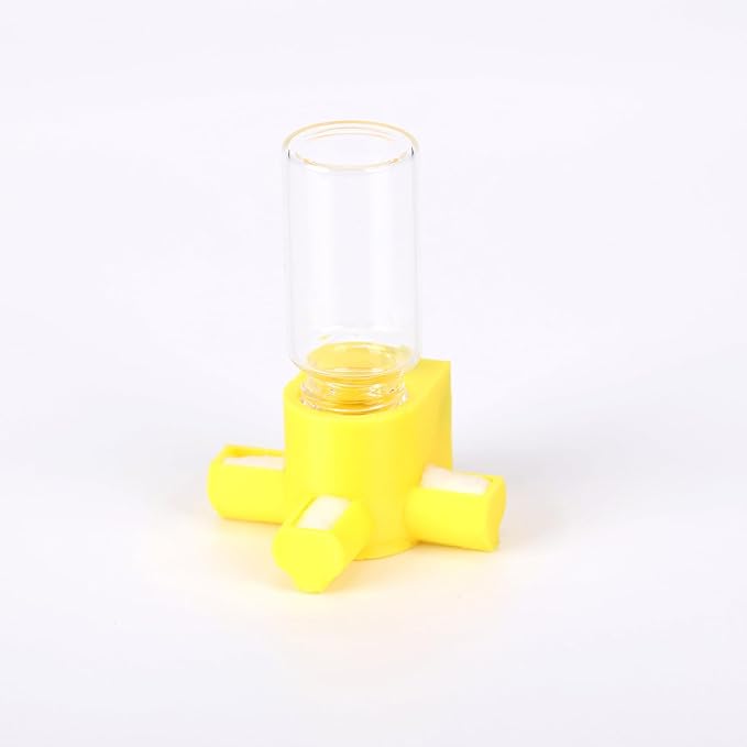 Jumping Spider Water Dispenser, Magnetic Hanging Feeder,Suitable for Jumping Spiders,Tarantulas, Praying Mantises,Arboreal Animals, and Other Small Animal Enclosure Accessories,5ML (Yellow)