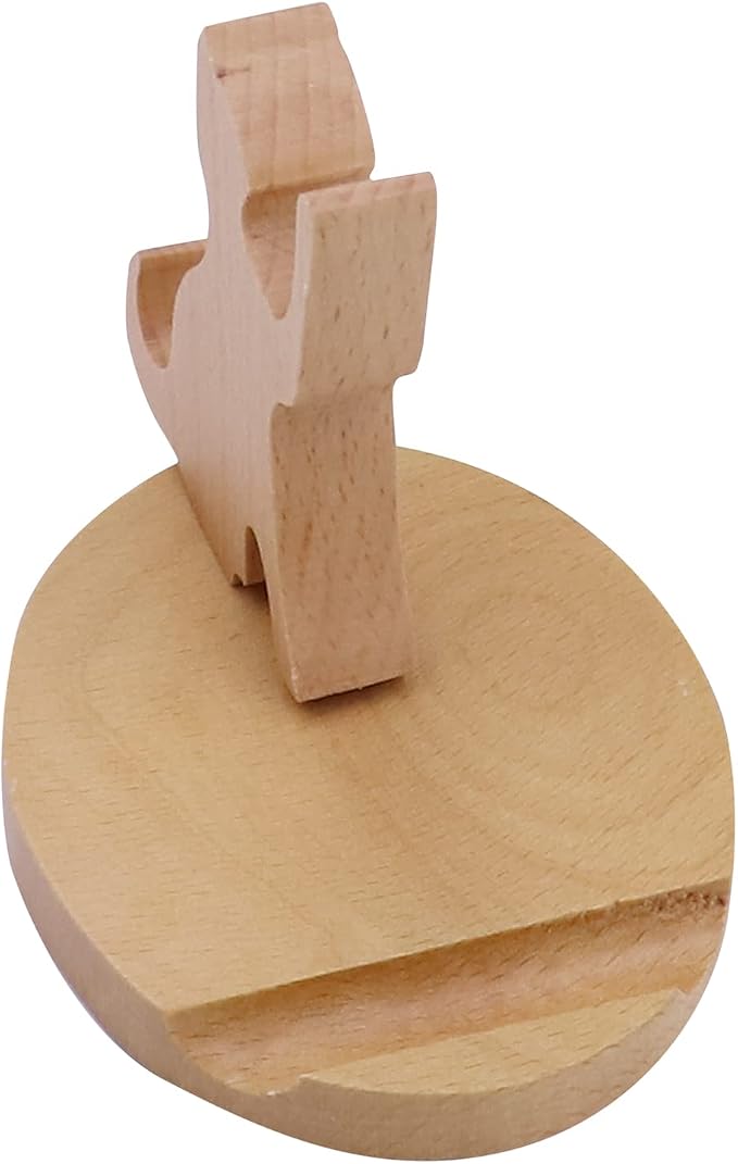 Cute Cat Cellphone Stand Holder Wooden Smartphone Desk Holder for All Mobile Phones Animal Phone Stand Desk Ornament