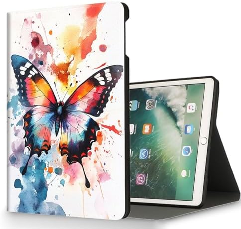 for Microsoft Surface Pro X/Pro X Plus-13 2019/2020/2021/2024 Tablet Case,Auto Wake/Sleep,Adjustable Stand Protective Cover - Butterfly
