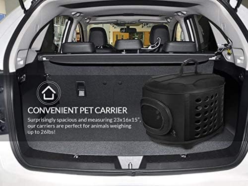 Collapsible Cat Carrier Hard, Travel Pet Carriers Bag for Small Dogs for Car Travel with Ventilation Guinea Pig 2 Small Cats Carrier Cage Dog Crate (Pink)