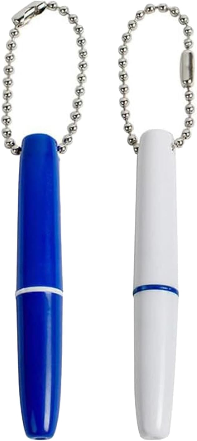 2PCS Reusable Dental Picks Kit Portable Teeth Stain Plaque Remover with Keychain with Keychain Tooth Erasers Tartar Eraser Tool Set for Travel, Pets & Oral Hygiene, Blue and White(Pack of 2)