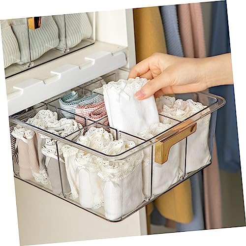 SOLUSTRE Box Underwear and Socks Storage Box Organizer Closet Socks Holder Drawer Self Underwear Storage Holder Organization Under Cabinet Socks Holder Sheer Socks Dividers The Pet