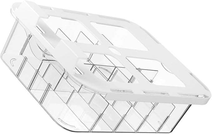 SHINEOFI Hanging Underwear Organizer Drawer with Multi-grid Compartment Design and Lid, Pet Material Storage Box for Hosiery and Briefs, for Closet and Home Storage, Stable and Practical