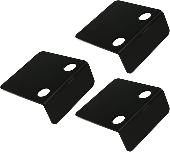 Aramox Acrylicistic Acrylic Shelf Small Monitoring Wall Cameras Wall Shelf for Cameras and Baby Monitor in Offices and Garages (Black)