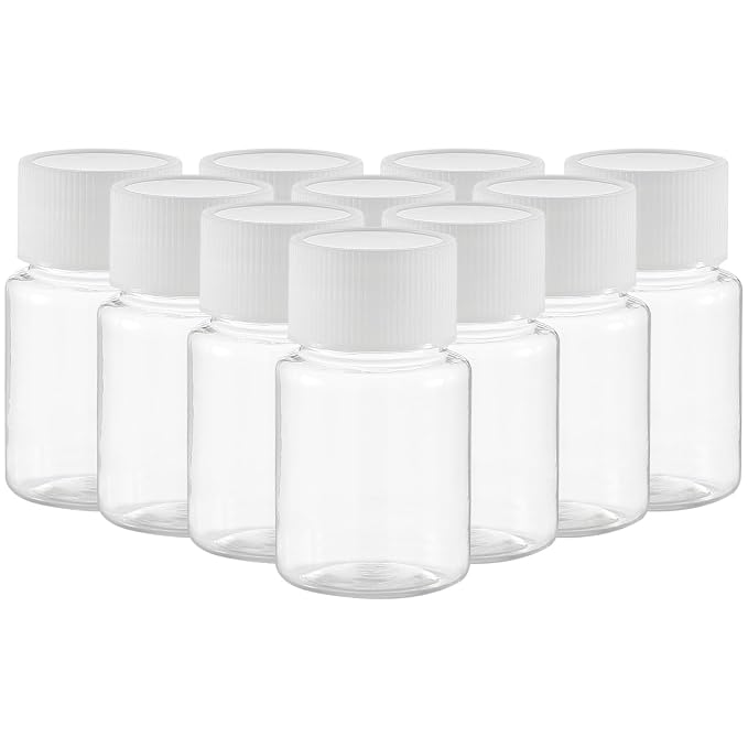 Didiseaon 10-Pack Pet Travel Bottles Refillable Liquid Containers for Soap Lotion Shampoo Body Wash Portable Toiletries Dispensers for Camping Trips Countertop Use