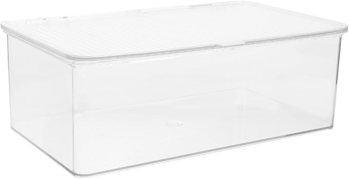 Portable CD Box with Lid, PET Dustproof Storage Case | Lightweight Space Saving Organizer for Discs, Portable Album Storage, Large Capacity Design