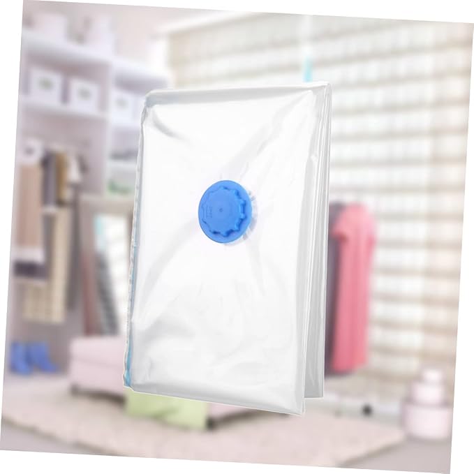 Vacuum Storage Bags 50x60cm PET and PE Waterproof Compression | White Space Saver Organizer, Sealed Bag Design, Clothes and Comforter Storage, Vacuum Compression Use