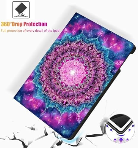for Microsoft Surface Pro 7 Plus,Surface Pro 7/6/5/4 12.3" Tablet Case,Auto Wake/Sleep,Adjustable Stand Protective Cover - Mandala Starry Sky