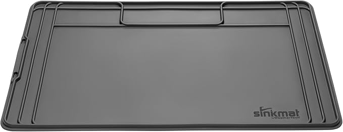 WeatherTech SinkMat – Waterproof Under Sink Liner Mat for Kitchen Bathroom – 46” x 22” Inches - Durable, Flexible Tray – Home undersink Organizer Must Haves, Black